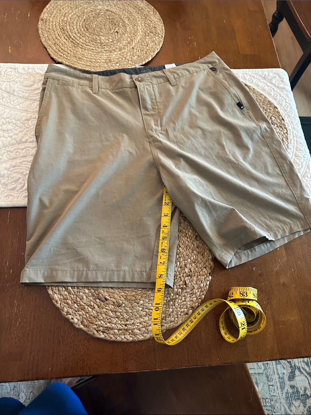 Quiksilver Men's Tan Flat-Front Amphibious Shorts